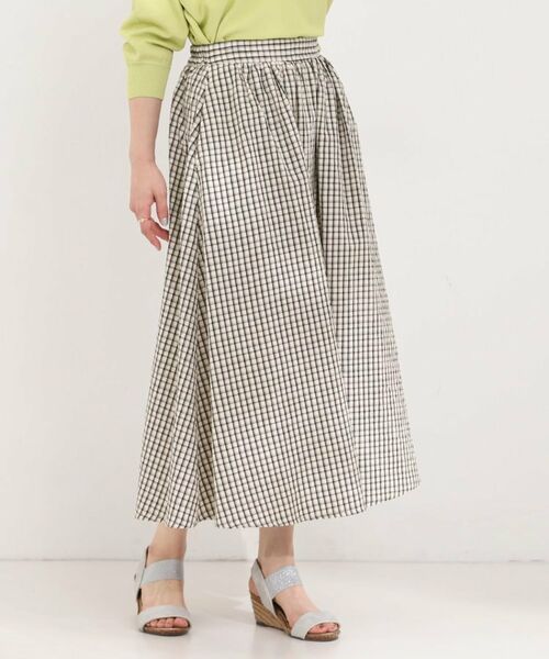 SHOO・LA・RUE / シューラルー ロング・マキシ丈スカート | サッカーチェックフレアスカート | 詳細1