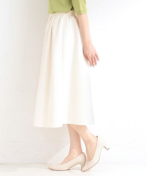 SHOO・LA・RUE / シューラルー スカート | お花柄ジャカード フレアスカート | 詳細1