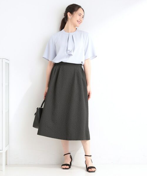 SHOO・LA・RUE / シューラルー スカート | お花柄ジャカード フレアスカート | 詳細7