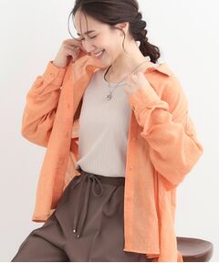 SHOO・LA・RUE / シューラルー シャツ・ブラウス | コットンライク長袖シャツ