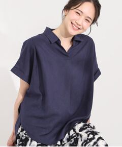 SHOO・LA・RUE / シューラルー シャツ・ブラウス | フレンチリネンドルマンスキッパー