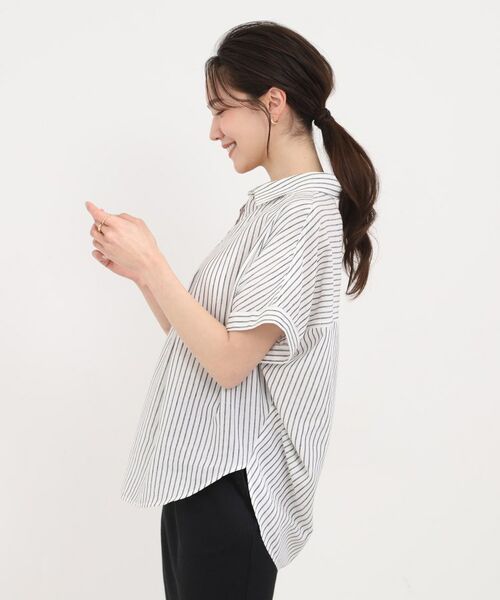 SHOO・LA・RUE / シューラルー シャツ・ブラウス | フレンチリネンドルマンスキッパー | 詳細14