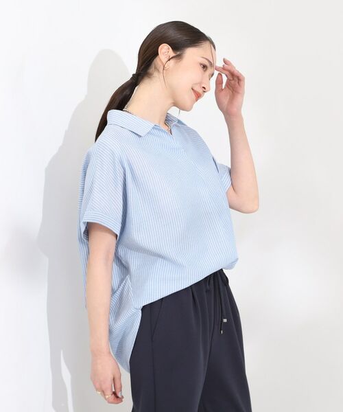 SHOO・LA・RUE / シューラルー シャツ・ブラウス | フレンチリネンドルマンスキッパー | 詳細18