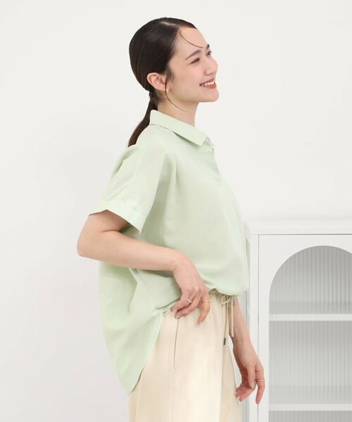 SHOO・LA・RUE / シューラルー シャツ・ブラウス | フレンチリネンドルマンスキッパー | 詳細2
