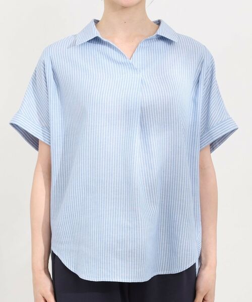 SHOO・LA・RUE / シューラルー シャツ・ブラウス | フレンチリネンドルマンスキッパー | 詳細21