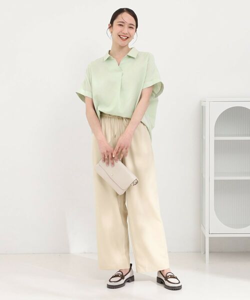 SHOO・LA・RUE / シューラルー シャツ・ブラウス | フレンチリネンドルマンスキッパー | 詳細3