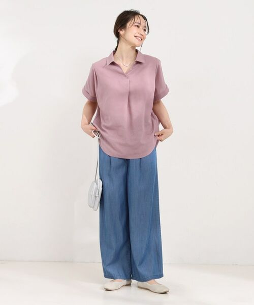 SHOO・LA・RUE / シューラルー シャツ・ブラウス | フレンチリネンドルマンスキッパー | 詳細7