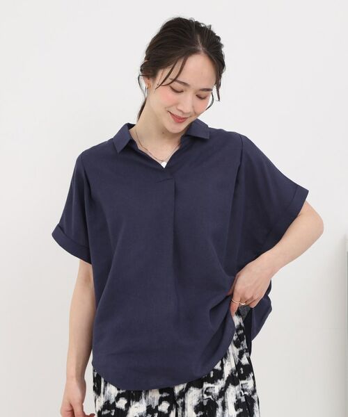 SHOO・LA・RUE / シューラルー シャツ・ブラウス | フレンチリネンドルマンスキッパー | 詳細9