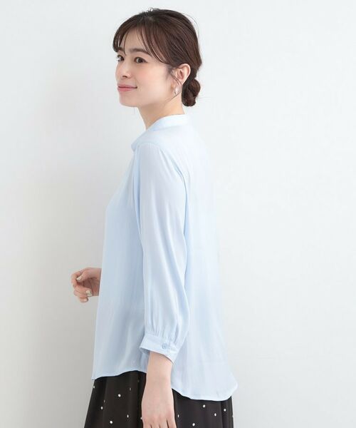 SHOO・LA・RUE / シューラルー シャツ・ブラウス | 前あきサテンブラウス | 詳細2