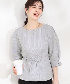 SHOO・LA・RUE / シューラルー シャツ・ブラウス | サッカーウエストリボンブラウス