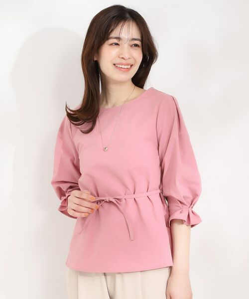 SHOO・LA・RUE / シューラルー シャツ・ブラウス | サッカーウエストリボンブラウス | 詳細1