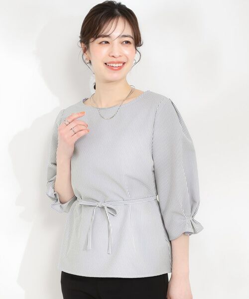 SHOO・LA・RUE / シューラルー シャツ・ブラウス | サッカーウエストリボンブラウス | 詳細15