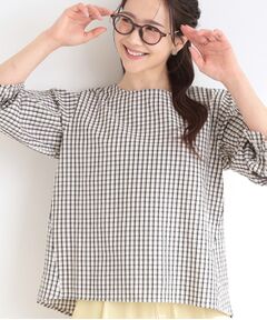 SHOO・LA・RUE / シューラルー シャツ・ブラウス | 【セットアップ可】サッカーチェック柄ブラウス