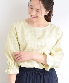 SHOO・LA・RUE / シューラルー シャツ・ブラウス | 【セットアップ可】サッカーチェック柄ブラウス