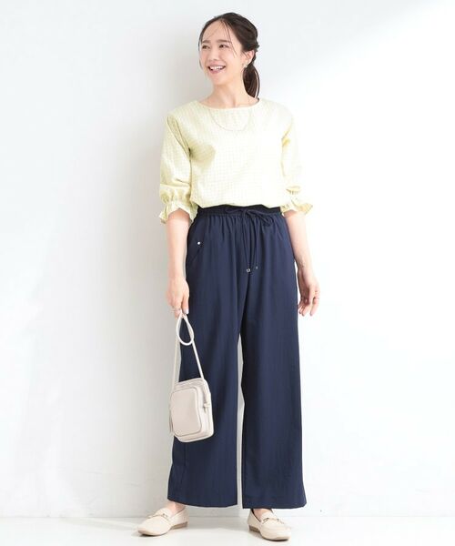 SHOO・LA・RUE / シューラルー シャツ・ブラウス | 【セットアップ可】サッカーチェック柄ブラウス | 詳細11