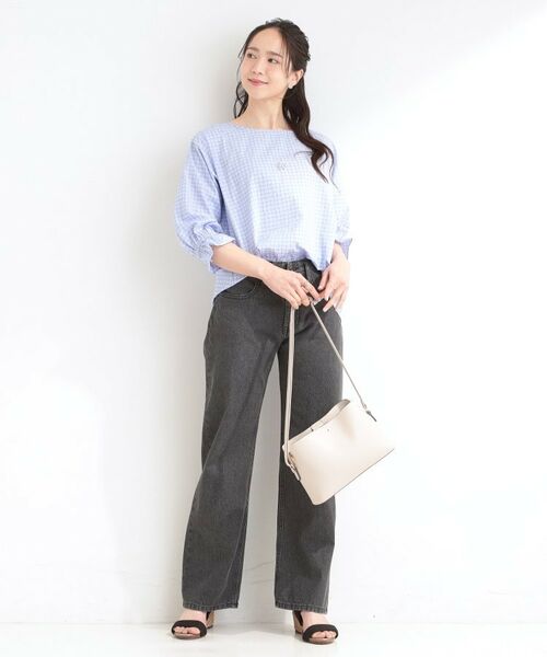 SHOO・LA・RUE / シューラルー シャツ・ブラウス | 【セットアップ可】サッカーチェック柄ブラウス | 詳細15