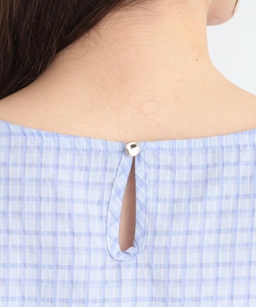 SHOO・LA・RUE / シューラルー シャツ・ブラウス | 【セットアップ可】サッカーチェック柄ブラウス | 詳細25