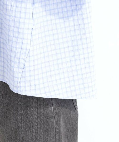 SHOO・LA・RUE / シューラルー シャツ・ブラウス | 【セットアップ可】サッカーチェック柄ブラウス | 詳細27