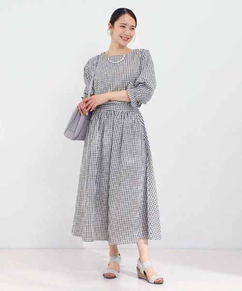 SHOO・LA・RUE / シューラルー シャツ・ブラウス | 【セットアップ可】サッカーチェック柄ブラウス | 詳細28