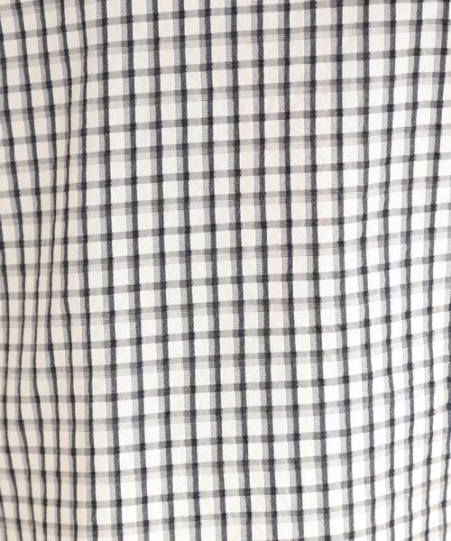 SHOO・LA・RUE / シューラルー シャツ・ブラウス | 【セットアップ可】サッカーチェック柄ブラウス | 詳細4