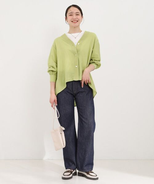 SHOO・LA・RUE / シューラルー シャツ・ブラウス | シアーVネックブラウス | 詳細11