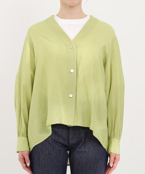 SHOO・LA・RUE / シューラルー シャツ・ブラウス | シアーVネックブラウス | 詳細13