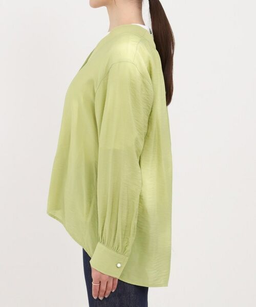 SHOO・LA・RUE / シューラルー シャツ・ブラウス | シアーVネックブラウス | 詳細14