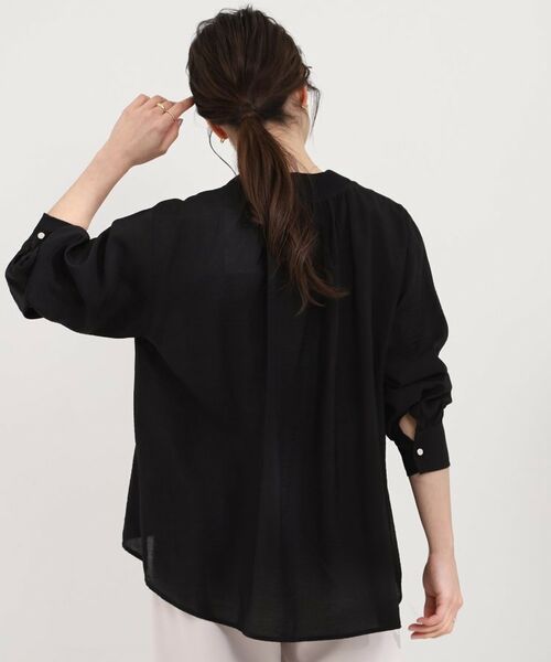 SHOO・LA・RUE / シューラルー シャツ・ブラウス | シアーVネックブラウス | 詳細6