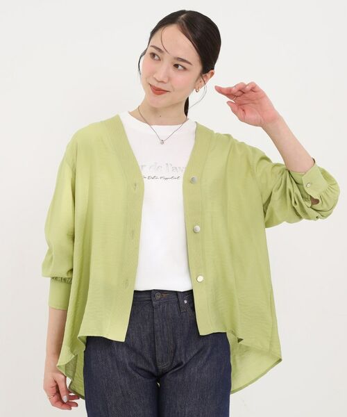 SHOO・LA・RUE / シューラルー シャツ・ブラウス | シアーVネックブラウス | 詳細9