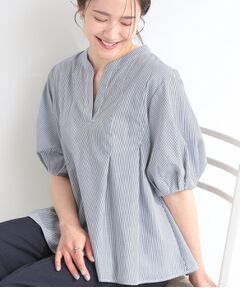 SHOO・LA・RUE / シューラルー シャツ・ブラウス | 【イジケア】麻調スキッパーブラウス