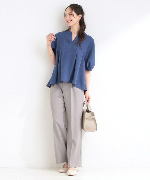 SHOO・LA・RUE / シューラルー シャツ・ブラウス | 【イジケア】麻調スキッパーブラウス | 詳細15