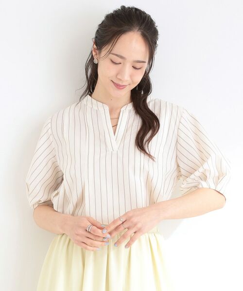 SHOO・LA・RUE / シューラルー シャツ・ブラウス | 【イジケア】麻調スキッパーブラウス | 詳細21