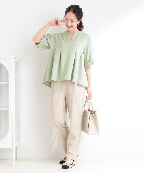 SHOO・LA・RUE / シューラルー シャツ・ブラウス | 【イジケア】麻調スキッパーブラウス | 詳細3