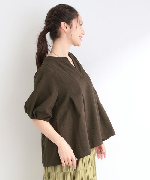 SHOO・LA・RUE / シューラルー シャツ・ブラウス | 【イジケア】麻調スキッパーブラウス | 詳細6