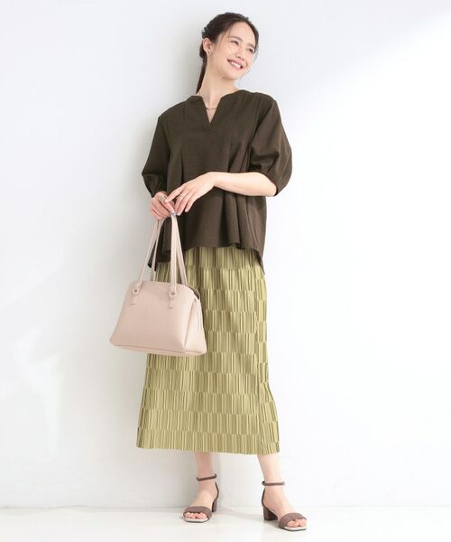 SHOO・LA・RUE / シューラルー シャツ・ブラウス | 【イジケア】麻調スキッパーブラウス | 詳細7