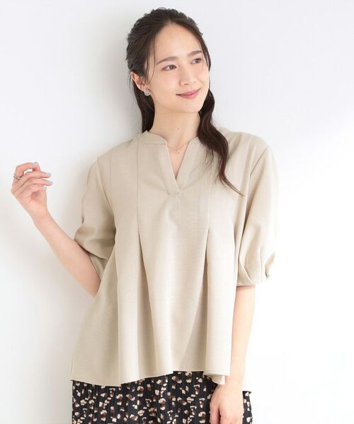 SHOO・LA・RUE / シューラルー シャツ・ブラウス | 【イジケア】麻調スキッパーブラウス | 詳細9