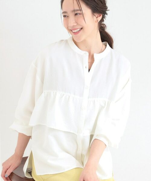 SHOO・LA・RUE / シューラルー シャツ・ブラウス | フリルシャツ（オフホワイト(003)）