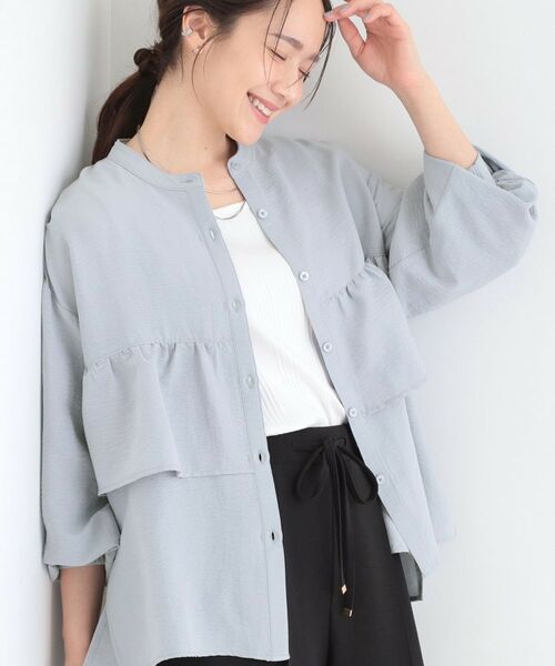 SHOO・LA・RUE / シューラルー シャツ・ブラウス | フリルシャツ（ブルー(091)）