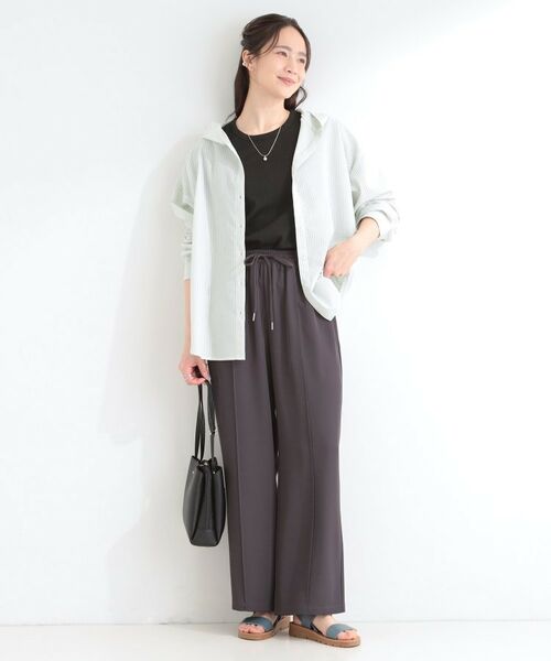 SHOO・LA・RUE / シューラルー シャツ・ブラウス | ストライプフードシャツ | 詳細11