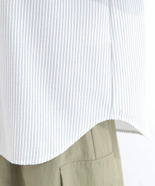 SHOO・LA・RUE / シューラルー シャツ・ブラウス | ストライプフードシャツ | 詳細18