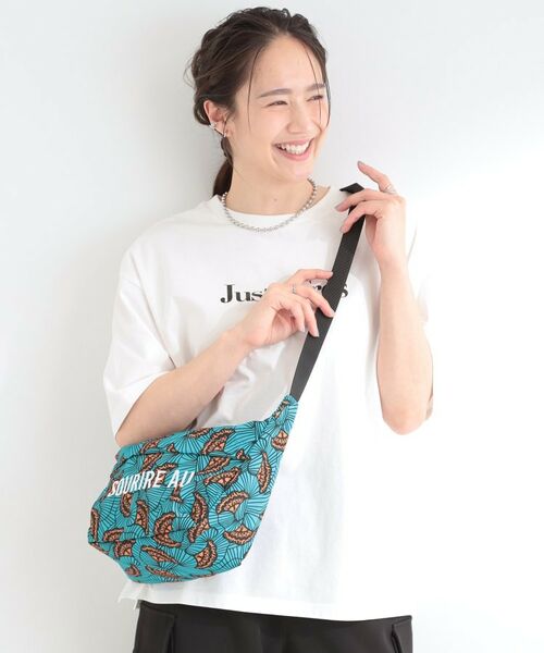 SHOO・LA・RUE / シューラルー ショルダーバッグ | ラタプリントショルダーバッグ（ブルー(192)）