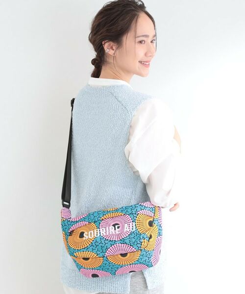 SHOO・LA・RUE / シューラルー ショルダーバッグ | ラタプリントショルダーバッグ（ブルーグリーン(197)）