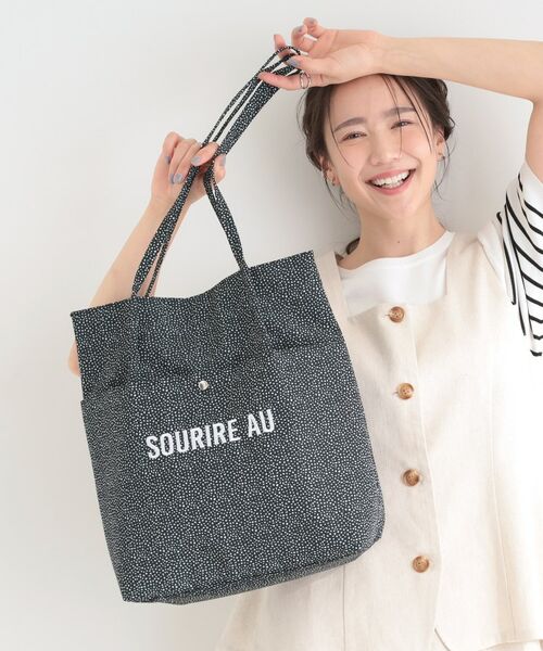 SHOO・LA・RUE / シューラルー トートバッグ | ラタプリントトートバッグ(ブラック(119))