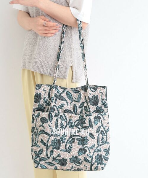 SHOO・LA・RUE / シューラルー トートバッグ | ラタプリントトートバッグ(ベージュ(152))