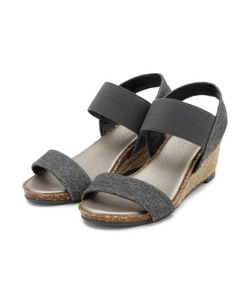 SHOO・LA・RUE / シューラルー サンダル | 片手ではけるサンダル　シューダル26SS（ブラック(819)）