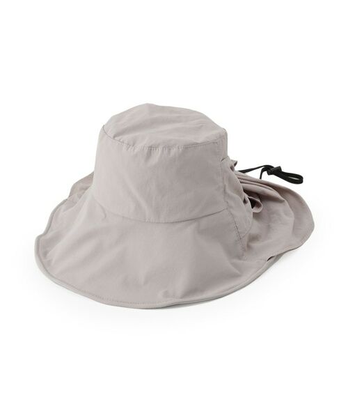 SHOO・LA・RUE / シューラルー ハット | 【UV/吸水速乾】うしろリボンシェード付きハット（ライトグレー(011)）