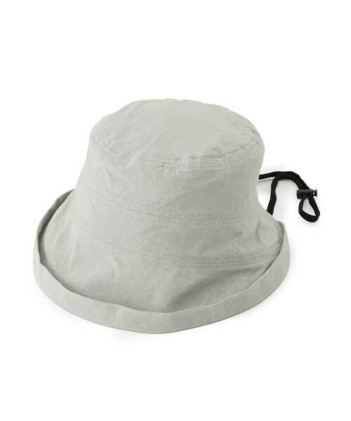 SHOO・LA・RUE / シューラルー ハット | 【UV/吸水速乾】つば先UPハット（ライトグレー(011)）