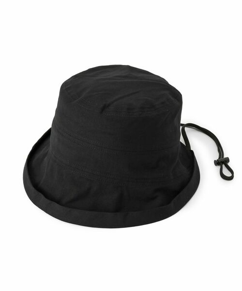 SHOO・LA・RUE / シューラルー ハット | 【UV/吸水速乾】つば先UPハット（ブラック(019)）