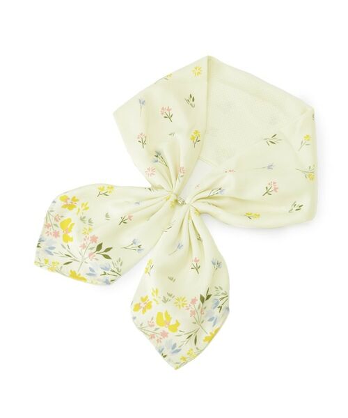 SHOO・LA・RUE / シューラルー バンダナ・スカーフ | 【接触冷感／UVカット】ひんやりワンタッチスカーフ（アイボリー(404)）