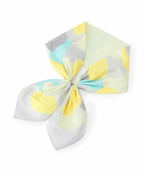 SHOO・LA・RUE / シューラルー バンダナ・スカーフ | 【接触冷感／UVカット】ひんやりワンタッチスカーフ（イエロー(432)）